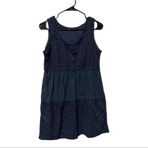 Prana Kendall Eyelet Embroidered A-line Dress